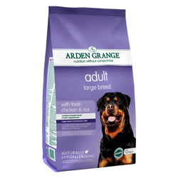 Naturligt, sundt og Kornfrit hundefoder til store hunderacer med smag af kylling fra Arden Grange